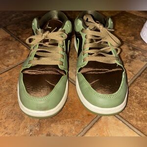 Green and Brown Sneakers